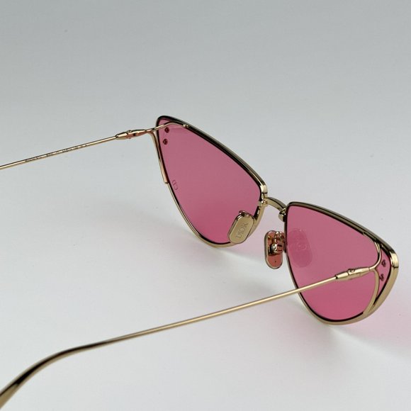 Dior MISSDIOR B1U B0N0 BRAND NEW Sunglasses Gold Pink Unisex Metal Cat Eye - Picture 13 of 14